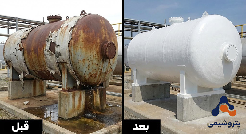 نمونه اب بندی مخازن شیمیایی